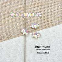 Candy-Colored Rabbit Pony Bead Bracelet & Hair Clips Set Single Price