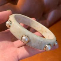 Bohemian Shell Resin Braclets For Women Geometric Hyperbole Vintage Bangles Jewelry Fashion Elegant Acrylic Pulseras A3