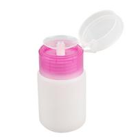 Portable 60ml/150ml  Push Down Empty Pump Dispenser for Nail Polish Remover Alcohol Clear Bottle Storage Bottle 120ML rožinė