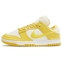 Nike Womens Dunk Low Twist Vivid Sulfur Women Sneakers Yellow Coconut-Milk White DZ2794-100 36.5 white