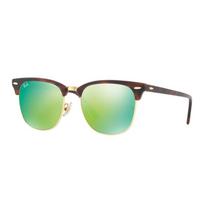 RayBan Party Master Plokštės Rėmelio Atspindinčio Veidrodžio Akiniai nuo Saulės Vyriški Žalios Atspindinčios Lęšiai 55 beige