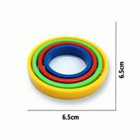 1PCS Novelty Infinite Flip Funny Spinner Fidget Gyro Toys Cool Gadgets Fun Stress Relief Gifts Kids Goodie Bag Stuffers blue