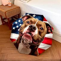 1 PC Automatic Folding Umbrella - Pitbull Dog Pattern, Portable & Foldable Design with 8 Ribs, Christmas Birthday Gifts įvairiaspalvis