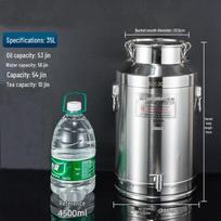 ZISIZ Stainless Steel Sealing Barrel with Faucet