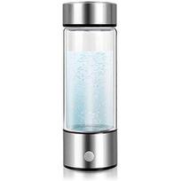 Vandenilio vandens buteliukas, Nešiojamas vandeniliu praturtintas vandens gamintojas, Vandenilio vandens aparatas, USB įkraunamas, Vandenilio vandens stiklinė 420ml juoda