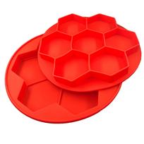 DIY Hamburger Mold, 7-hole Silicone Patty Mold, Cookie Mold Baking Tool, Rectangular Cake Mold one size