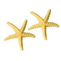 Yousheng 2 Pcs Mini Resin Starfish Ocean Decor Tiny Summer Starfish Figurine for Miniature DIY Crafts Fairy Garden Ornament Beach Party Home geltona