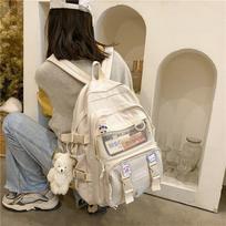 Korean version ins high value junior high school student schoolbag Harajuku ulzzang large capacity backpack college student backpack