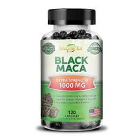 Peruvian Black Maca Powder 1000 Mg Dietary Supplement, 120 Softgels Per Bottle 120 Capsules