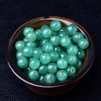 Pure Green Aventurine Dongling Jade Barrel Beads for DIY Bracelets - Semi-finished Spacer Beads, Loose Strands 9*10mm blue