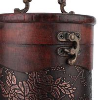 Wooden Vintage Wine Box Portable Wine Storage Box Flasks Red Wine Box  Decorative Case