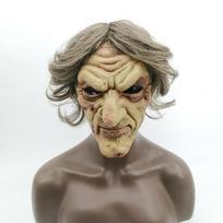 Latex Witch Mask for Halloween Horror Cosplay