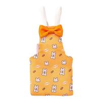 Parrot Diaper Cute Cartoon Print Bird Diaper with Bow Reusable oranžinė