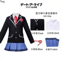 Date A Live Kurumi/Tohka/Yoshino Cosplay Costume Anime Role Play Outfit for Halloween Carnival S