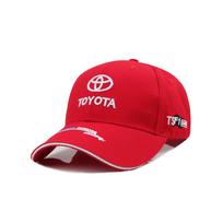 (raudona) Siuvinėtas automobilio logotipas TOYOTA beisbolo kepuraitė