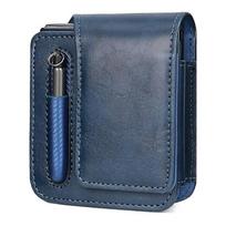Suderinamas su Samsung Galaxy Z Flip7 5G / Flip6 5G / Flip5 5G Telefono dėklas Retro Vintažinio stiliaus Universalus Apsauginis dėklas sulankstomam telefonui juoda