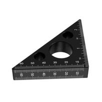 High Accuracy Aluminum 45/90 Degree Right Angle Gauge Triangle Ruler for Home Renovation DIY Wood Projects juoda