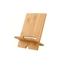 Multi-Angle Wooden Phone Stand Solid Wood Smartphone Charging Bracket  Desktop Use 12x18cm chaki