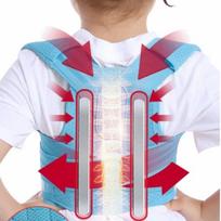 Adjustable Back Posture Corrector Full Back Back Brace Posture Corrector Upper Back Brace  Office M mėlyna