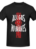 Jacob Fatu All Oil Brake Free Men'S Pattern T-shirt Bold Tiger Print Black Pure Cotton Short Sleeve Round Neck Bohemian Style S