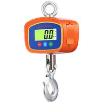 1000kg 500g Digital Hanging Scale Industrial Crane Scale with Aluminum Case LCD Backlight Screen Unit Switch Data Hold oranžinė