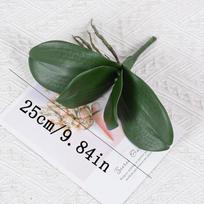 Simuliacija Phalaenopsis lapas Dirbtiniai augalai Minkštos gumos Phalaenopsis lapas Gėlėms Sodas Bonsai Dekoravimui