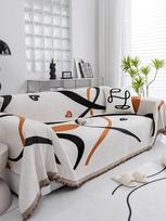 Ins Mesti Antklodė Paprasta Sofa Lova Sofa Uždangalas Didelis Medvilninis Kutais Megztas Antklodė Vientisos Spalvos Skandinaviškas Dekoratyvinis Miegamasis Rankų Darbo 180x130cm