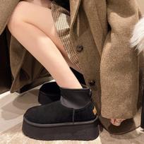2025 autumn and winter new super good version~ piled thick-soled small short tube wool fluffy snow short boots women's winter 35 juoda
