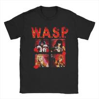 Men Women New Arrival WASP W.A.S.P rock band  Tee T Shirt 100% Cotton  T-shirts Clothing S