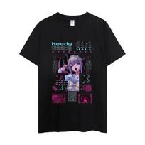 2025 Hot Sale NEEDY GIRL OVERDOSE T-Shirt Men's Couple Combination Clothes Short Sleeve Collar Fashion Men's S