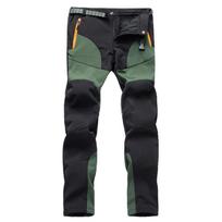 Men's Outdoor Windproof Mountaineering Travel Breathable Sports Pants L armijos žalia spalva