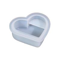 3D Heart Resin Mold Business Card Holder Silicone Mold Name Card Display Holder Epoxy Resin Casting Mold for DIY Crafts 1 gryna