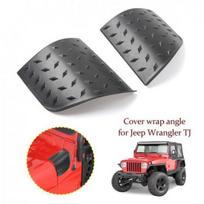 2x Juodi gaubto kėbulo kampų apsaugos tinka Jeep Wrangler TJ 1997-2007 gray