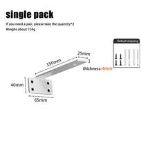 Thickened Floating Shelf Brackets Integrated Wall-Mounted Invisible L Bracke Rust-Resistant Space-Saving Furniture Board Support -