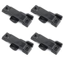 4Pieces Multipurpose Window Sash Lock Black Mounting Hole Centers Replacement With Screws for Sliding Window Use juoda