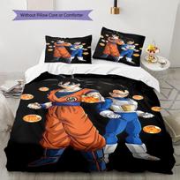 Son Goku Rašto Patalynė, Antklodės Komplektas Antklodės Užvalkalas Pagalvės Užvalkalas Namų Gimtadienio Dovana (1 * antklodės užvalkalas + 2 * pagalvės užvalkalai, be šerdies) 135x200cm