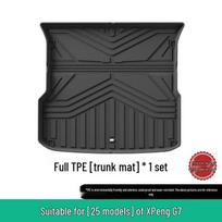 All-TPE Trunk and Seat Back Mat Kit for XPeng G7 (25 Models) Black