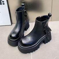2026 Ankle Women's Boots Fashion High Heels Shoes Chunky Luxury Winter Boots Designer Dress New Pumps Goth Mujer Chelsea Boots 35