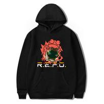 R.E.P.O. Cartoon Printed Sweatshirt Outdoor Sport Cosplay Pullovers Hoodie Cosplay Costume XS juoda