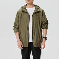 Puma Men's Woven Hooded Jacket XS alyvuogių žalios spalvos