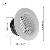 Air Vent Extract Valve Grille Round Diffuser Ducting Ventilation Cover 100mm Vent Cover Ventilation Grille Air Circulation