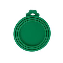 Reusable Pet Supplies Cans Cap Fresh-keeping Lid Pet Can Covers Silicone Can Lid Food Tin Cover žalia
