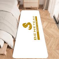B-Beneteau Yachts Floor Mat Graphic Printed Flannel Doormats for Bathroom Kitchen Entrance Carpet Home Decor 40x60cm