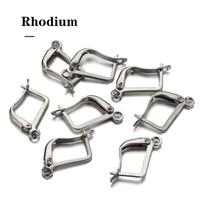 10-50pcs French Earring Hooks Gold Color Lever Back Open Loop Setting for DIY Earring Clips Clasp Jewelry Making Components 10pcs