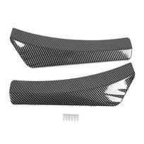 2Pcs Front Bumper Lip Angle Left And Right Bumper Protector Durable High Temperature Resistance Lip Splitter Carbon Fiber Look