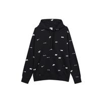 Nike Club Fleece su visų pusių raštu vyriškas džemperis su gobtuvu Juodas FB7435-010 L