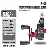 New Winter Ice Fishing Reels Coil High-foot 3.5:1  5+1BB Max Drag 8kg Ultra Smooth Magnetic Drop System Inline Ice Reel Aluminum Alloy SPOOL Lure Reel Left Hand