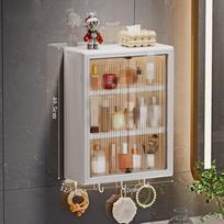 Dustproof Bathroom Storage Box Wall-Mounted Organizer Box New Cosmetic Storage Cabinet B