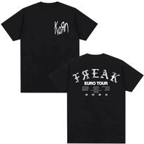 Korn Tour 2026 Merch T Shirt Fan Gifts Metal Gothic Rock Band T Shirts Men Women Cotton Casual Oversized Short Sleeve T-shirt S juoda
