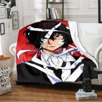Manga Bungo Stray Dogs Dazai Osamu Throw Blanket Sheets on The Bed Blanket on The Sofa Decorative Lattice Bedspreads Sofa Covers 75x90cm